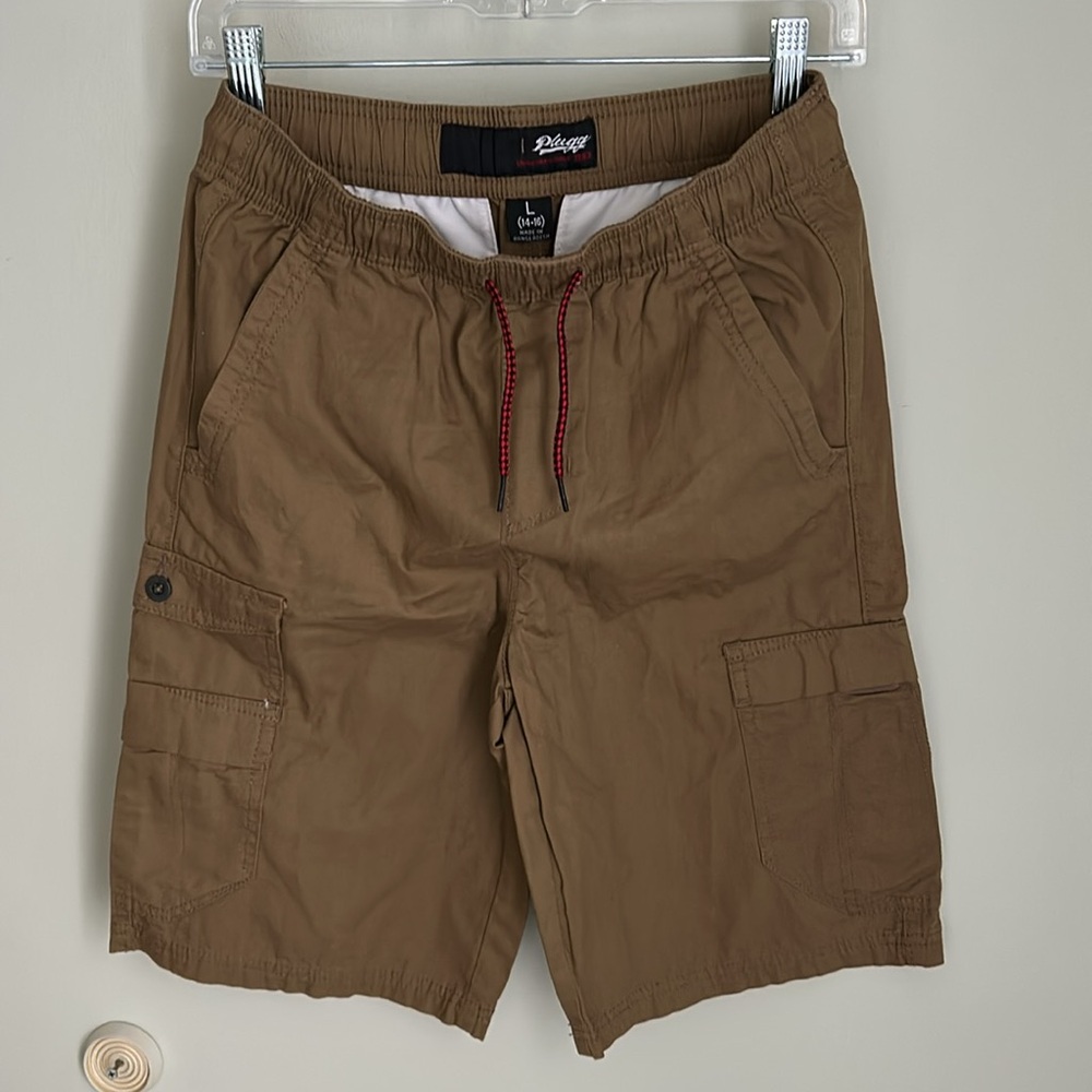 Plugg boys short Tan Cargo Shorts